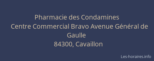 Pharmacie des Condamines