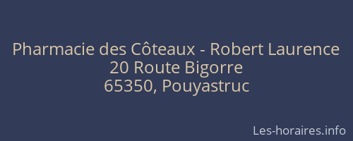 Pharmacie des Côteaux - Robert Laurence