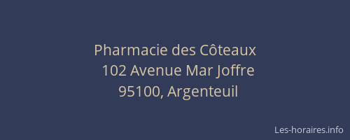 Pharmacie des Côteaux