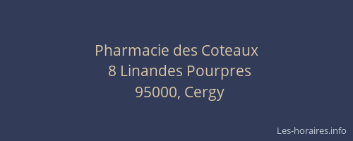 Pharmacie des Coteaux