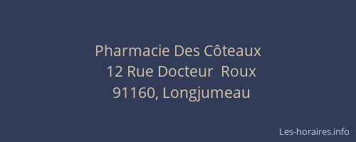 Pharmacie Des Côteaux