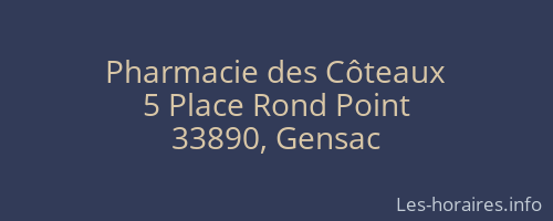 Pharmacie des Côteaux