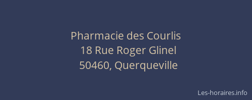 Pharmacie des Courlis