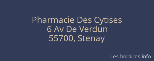 Pharmacie Des Cytises
