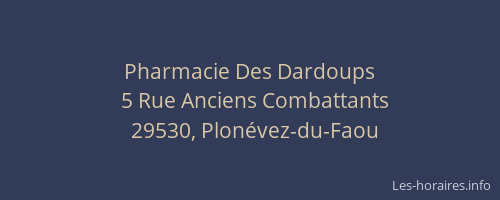 Pharmacie Des Dardoups