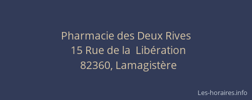 Pharmacie des Deux Rives
