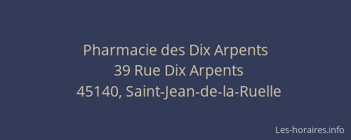 Pharmacie des Dix Arpents
