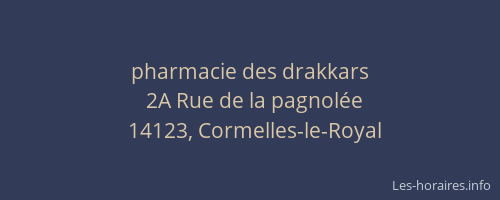 pharmacie des drakkars