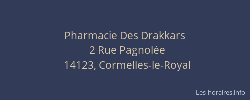Pharmacie Des Drakkars