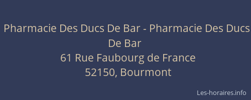 Pharmacie Des Ducs De Bar - Pharmacie Des Ducs De Bar