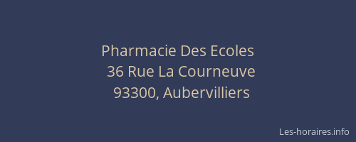 Pharmacie Des Ecoles
