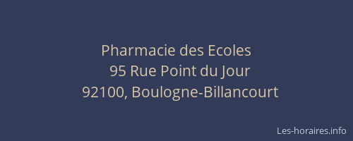 Pharmacie des Ecoles