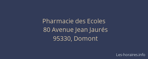 Pharmacie des Ecoles