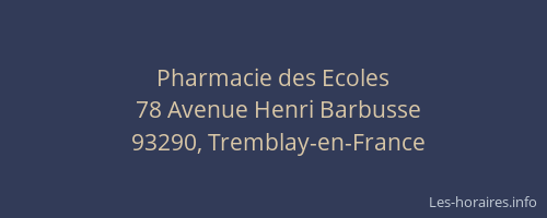 Pharmacie des Ecoles