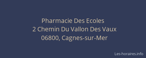 Pharmacie Des Ecoles