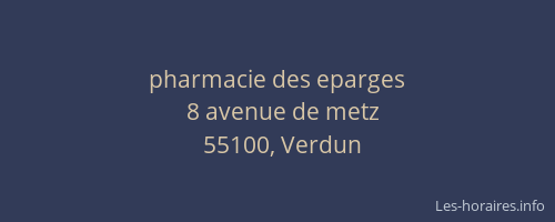pharmacie des eparges