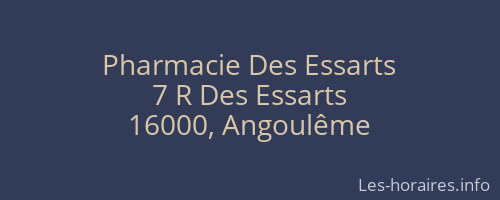 Pharmacie Des Essarts