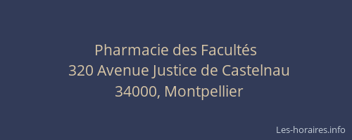 Pharmacie des Facultés