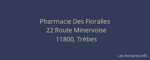 Pharmacie Des Floralies