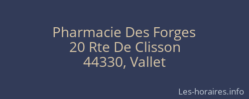 Pharmacie Des Forges