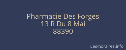 Pharmacie Des Forges