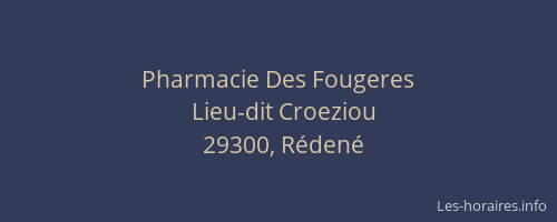 Pharmacie Des Fougeres