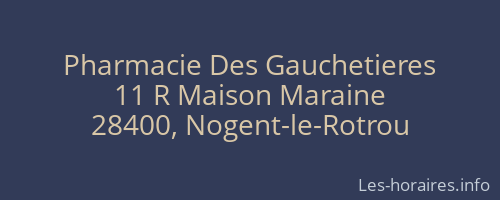 Pharmacie Des Gauchetieres