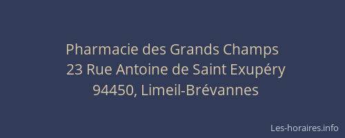 Pharmacie des Grands Champs