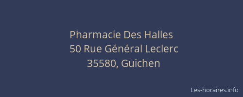 Pharmacie Des Halles