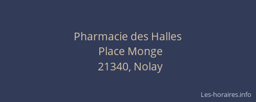 Pharmacie des Halles