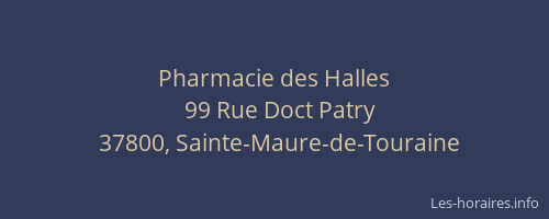 Pharmacie des Halles
