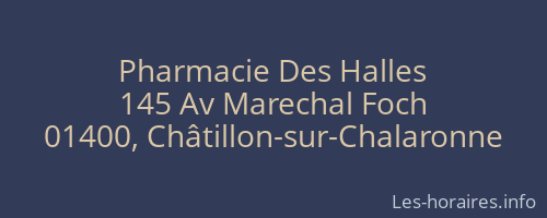 Pharmacie Des Halles