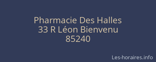 Pharmacie Des Halles