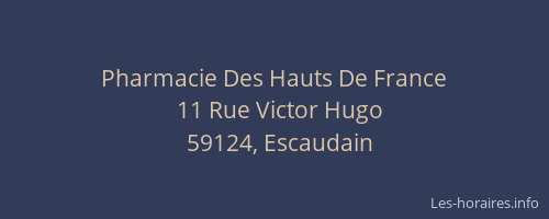 Pharmacie Des Hauts De France