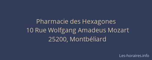 Pharmacie des Hexagones