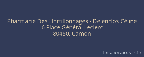 Pharmacie Des Hortillonnages - Delenclos Céline