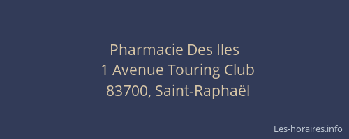 Pharmacie Des Iles