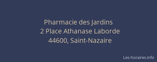 Pharmacie des Jardins