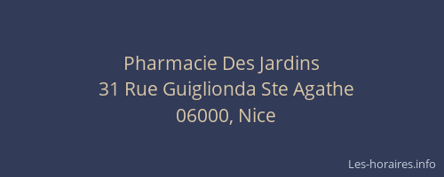 Pharmacie Des Jardins