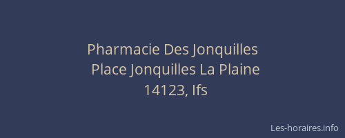 Pharmacie Des Jonquilles