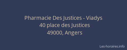 Pharmacie Des Justices - Viadys