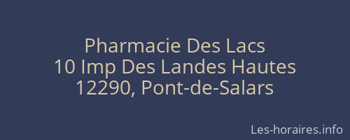 Pharmacie Des Lacs