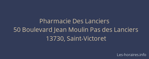 Pharmacie Des Lanciers