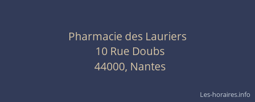 Pharmacie des Lauriers