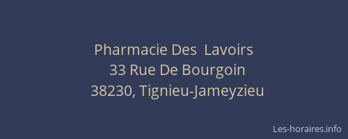 Pharmacie Des  Lavoirs