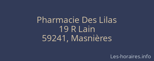 Pharmacie Des Lilas