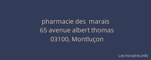 pharmacie des  marais