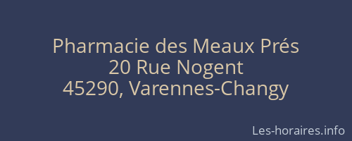 Pharmacie des Meaux Prés