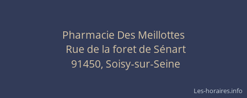 Pharmacie Des Meillottes