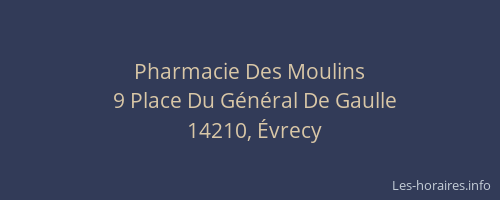 Pharmacie Des Moulins